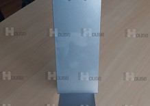 Брендированная настольная стойка из металла с крючком для компании Графитек