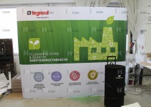 Мобильный стенд pop up для компании Legrand