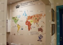 Оформление помещений, изготовление вывесок для The International School of Moscow